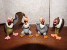 RARE Disney Jungle Book The Beatles parody vultures figure Buzzie Flaps Ziggy