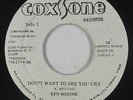 Rocksteady Reggae 45 - Ken Boothe - Don't Want To See You Cry - Coxsone VG+ mp3