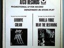 CREAM GOODBYE ULTRA-RARE ORIG'69 ATCO IN-STORE PLAY 1-SIDED WHITE LABEL PROMO LP