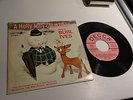 BURL IVES A Holly Jolly Christmas 45 rpm w/ PICTURE SLEEVE Decca Pink LBL PROMO