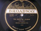 Original Memphis Five You Know Me Alabam. Brodway 11400