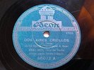 ABEL MUS Odeon 195126 VIOLIN 78 DOS AIRES CRIOLLOS