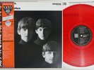 BEATLES WITH THE EMI/ODEON EAS-70131 Japan OBI Mono Clear Red Vinyl LP