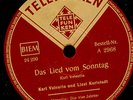 KARL VALENTIN & LIESL KARLSTADT Das Lied vom Sonntag / ..Jahreszeiten E(+) S8588