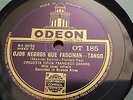 ORQUESTA TIPICA FRANCISCO CANARO OJOS NEGROS QUE FASCINAN TANGO ODEON OT185 EX+