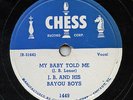 HEAR- Rare Blues 78 - J.B. Lenor & His Bayou Boys - My Baby Told Me - Chess 1449