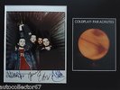 GENUINE 2002 COLDPLAY signed AUTOGRAPHS photograph Chris Martin Parachutes