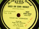 78 rpm RPM R&B Sugar Ray Robinson 2 good jump sides: Knock Him Down Whiskey/I Sh
