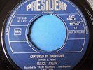 Felice Taylor Northern Soul President 45 rpm record Captured by Your Love  rare
