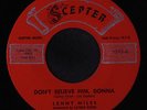 LENNY MILES & GROUP: Don't Believe Him Donna 45 (sm wol) Soul