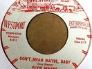 ALVIS WAYNE Don't Mean Maybe Baby 45 ROCKABILLY WESTPORT RCA MACHINE STAMPED EX