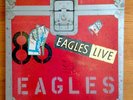 THE EAGLES Live UK double vinyl LP with inners and poster Asylum 1980 Ex+
