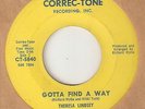 THERESA LINDSEY Gotta Find A Way Wonderful CORREC TONE DETROIT  NORTHERN SOUL 45
