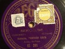 VIOLIN 78 rpm RECORD Regal FRANCISCO COSTA Berceuse FAURE / Menuett MOZART Spain
