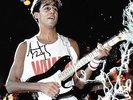 andrew ridgeley playing guitar WHAM pop group 1980's signed 12x8 photo PROOF