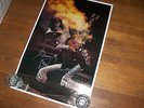 X MAS PREIS *KISS ACE FREHLEY *Signed Poster* Smokin Guitar ....Aucoin Vintage