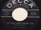 ROCKABILLY Kenny Lee Martin ROCK KEEPS ROLLIN ON Decca 45 rare Canadian pressing