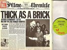 JETHRO TULL thick as a brick LP EX/VG CHR 1003 green label uk newspaper sleeve