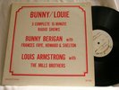 BUNNY BERIGAN & LOUIS ARMSTRONG 3 Complete Radio Shows 1937 Mills Brothers LP