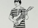 John Lennon, Beatles (Vic)- Original Art for BBC2 - I'm in a Rock 'n' Roll Band
