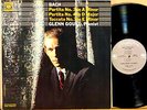 COLUMBIA 2-EYE JS Bach GLENN GOULD Partitas #3 #4 #7 ML-5898 EX