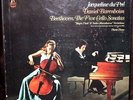duPRE/BARENBOIM 5 BEETHOVEN CELLO SONATAS Angel SCB-3823 ST 3-LP BOX