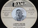 Doo Wop 45 HEARTBEATS I Won't Be the Fool Anymore / Wedding Bells Rama PROMO