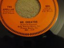 THE APOLLAS MR. CREATOR / ALL SOLD OUT Warner Bros 45 RPM NORTHERN SOUL EX 5893