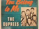 THE DUPREES You Belong To Me MONO LP Vinyl 1962 Coed 905 HEAR R-1443