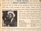 CHARLIE CHRISTIAN W.BENNY GOODMAN SEXTET-LP- ORG. COLUMBIA-6-EYE-MONO