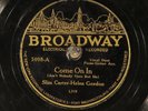 78 RPM -- Harum Scarums (as Slim Carter-Helen Gordon), Broadway 5098, V+  Blues