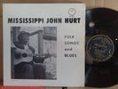 Mississippi John Hurt Folk Songs And Blues VG+ Gryphon