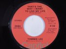 Crossover Soul Funk 45 TOMMIE LEE That's The Way I Want To Live... CAPITOL HEAR