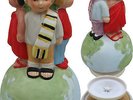 Michael Jackson Figurine Musicale WE ARE THE WORLD Music Box Ceramic Figure 1985