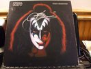 KISS SIGNED IN SILVER  GENE SIMMONS SOLO LP