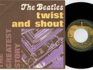 THE BEATLES Twist and shout 45rpm 7' PS 1976 MINT- The Greatest Story RE