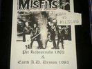 MISFITS - REHEARSALS AND EARTH AD SESSIONS IMPORT LP Punk HC KBD samhain NEW EX