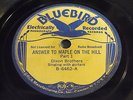 Dixon Brothers: Answer To Maple On The Hill 78  Bluebird 6462  Country Hillbilly