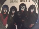 KISS - LICK IT UP - 33' vinyl Record 12 LP picture disc Make up cover - UK EX