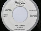 JOHN LEE HOOKER-SHE'S MINE ON VEE JAY R&B LATIN JAZZ MOD 45-NM, HEAR
