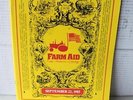 1985 Farm Aid Program Don Henley Sammy Hagar Tom Petty Bob Dylan