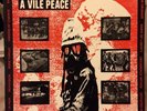 A VILE PEACE LP VG+ w/ poster AXEGRINDER CHUMBAWAMBA DOOM HELLBASTARD REVULSION