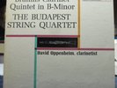 BUDAPEST STRING QUARTET brahms clarinet quintet LP NM 6-EYE ML 5626 OPPENHEIM
