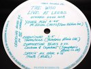 THE WHO LIVE AT LEEDS MINT Pressing BLUE PRINT UK Track label with Full Inserts