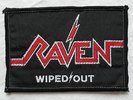 RAVEN | Wiped Out  rare Original Vintage Patch AUFNÄHER with Glitter Metal Kutte