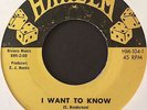 The Lyrics Rare San Antonio R&B/Doo Wop 45 on Harlem   I Want To Know