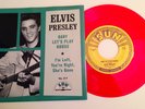 Elvis Presley / Baby Let's Play House / Red vinyl 45 & Picture Sleeve / NM+