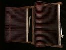 Vinyl / Schellack LP 2 Ständer für 76 Platten ( Holz mit Stoff )
