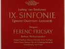 FERENC FRICSAY BEETHOVEN SYMPHONY NO.9 DGG RED STEREO 2LP SLPM 138002/003 NM