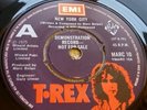 T. REX MARC BOLAN - NEW YORK CITY  - MARC 10 UK 1975 EMI DEMO TOP UNPLAYED NM